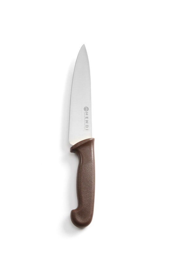 HACCP Messer braun - für gekochtes Fleisch - Kochmesser 320/180 mm