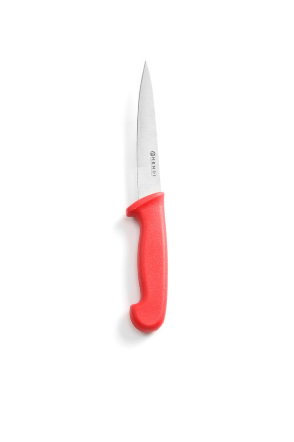 HACCP Messer rot - für rohes Fleisch - Filetiermesser 300/150 mm
