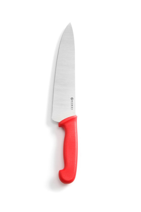 HACCP Messer rot - für rohes Fleisch - Kochmesser 385/240 mm